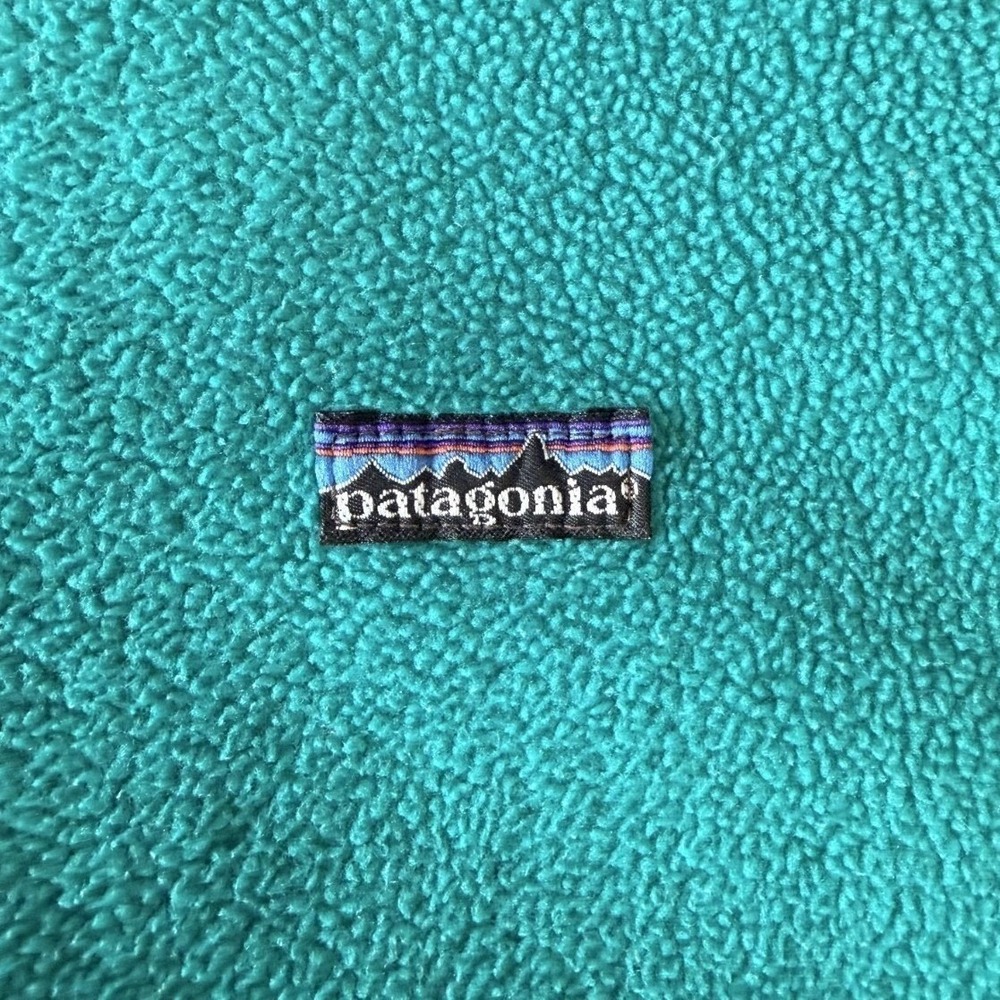 Patagonia Vintage 1997 Synchilla Fleece Jacket Small Teal Made in USA S7 Zip - Picture 3 of 6